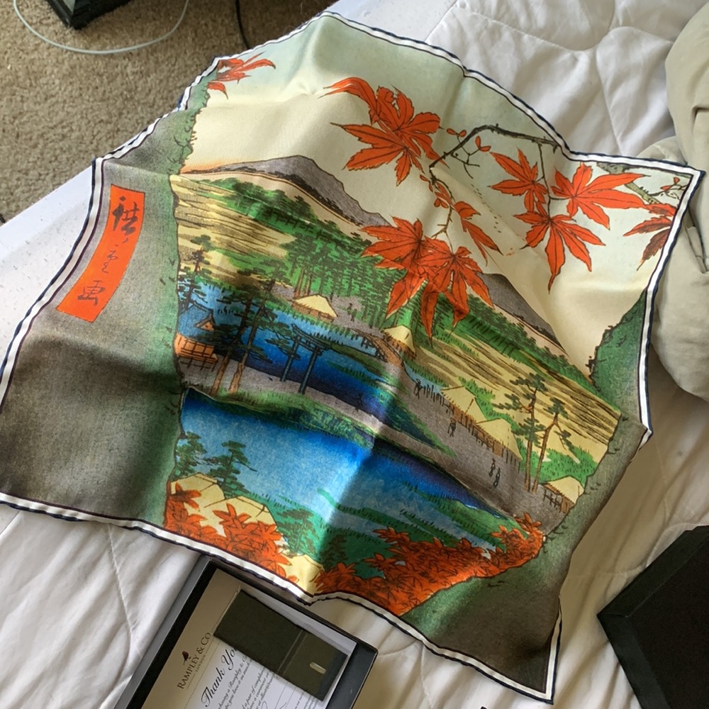 Rampley & Co silk pocket square